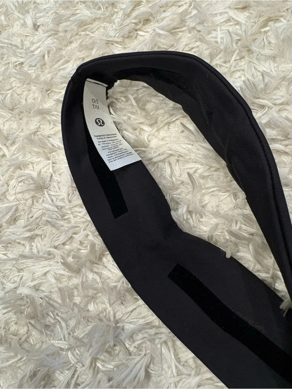 lululemon athletica Luxtreme Training Black Stretch Headband Logo